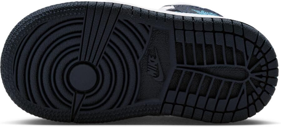 Jordan Aj1 Mid Peuterschoenen Zwart Mesh Synthetisch - Foto 4