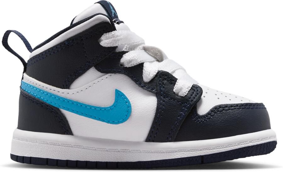 Jordan Aj1 Mid Peuterschoenen Zwart Mesh Synthetisch - Foto 3