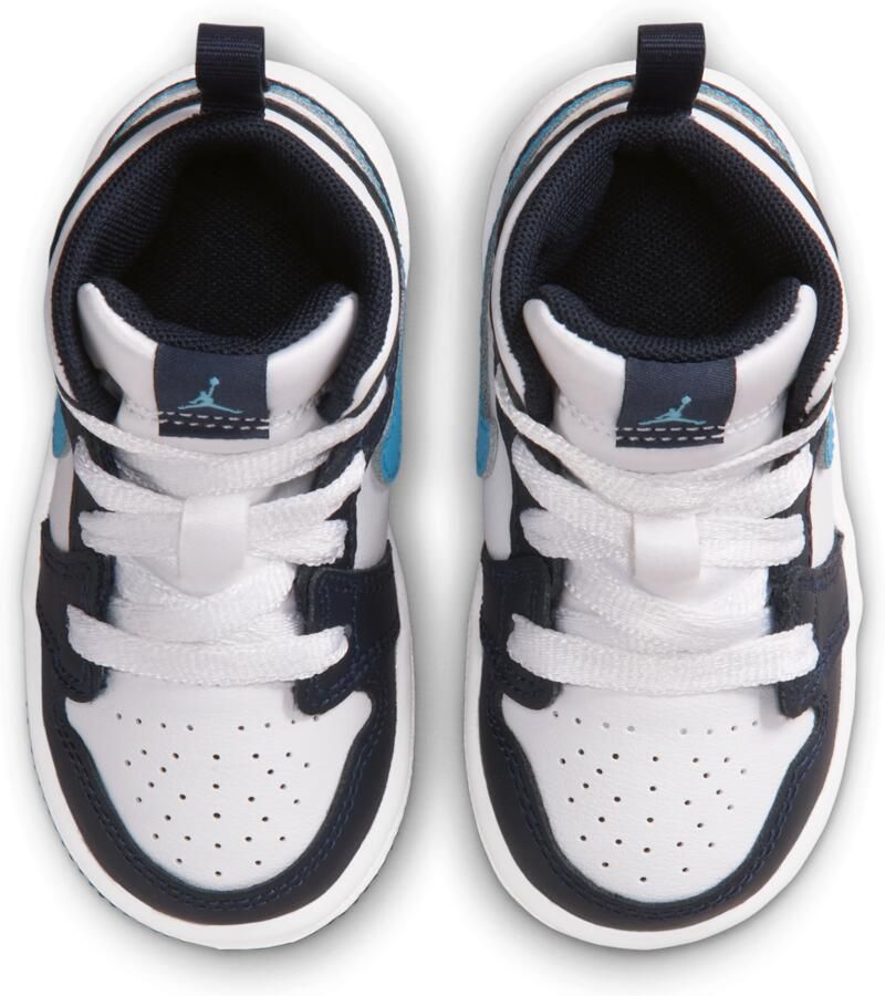 Jordan Aj1 Mid Peuterschoenen Zwart Mesh Synthetisch - Foto 2