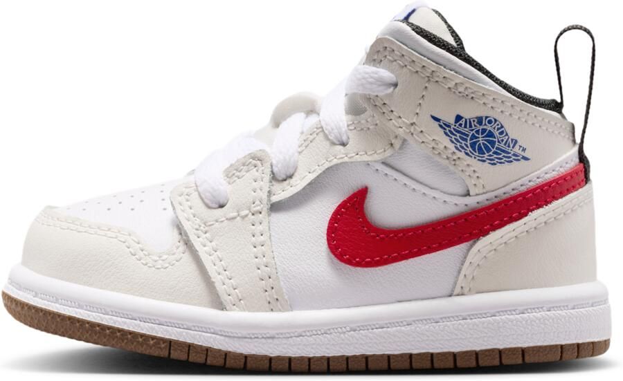 Jordan 1 Mid Schoenen voor baby's peuters Grijs