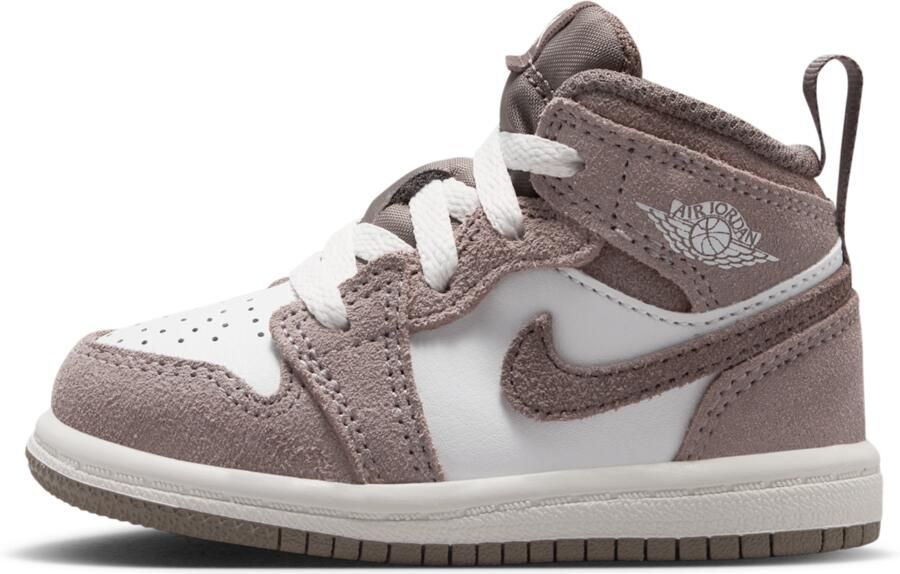 Jordan 1 Mid Schoenen voor baby's peuters Grijs
