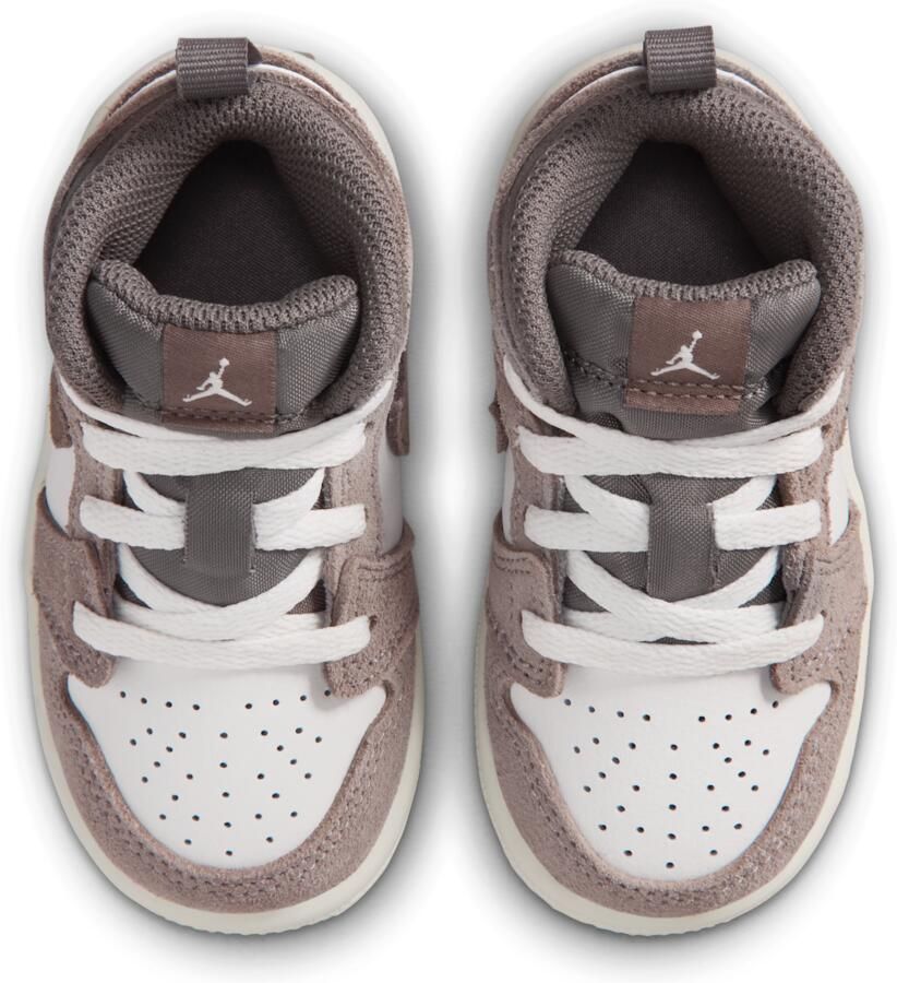 Jordan 1 Mid Schoenen voor baby's peuters Grijs - Foto 2