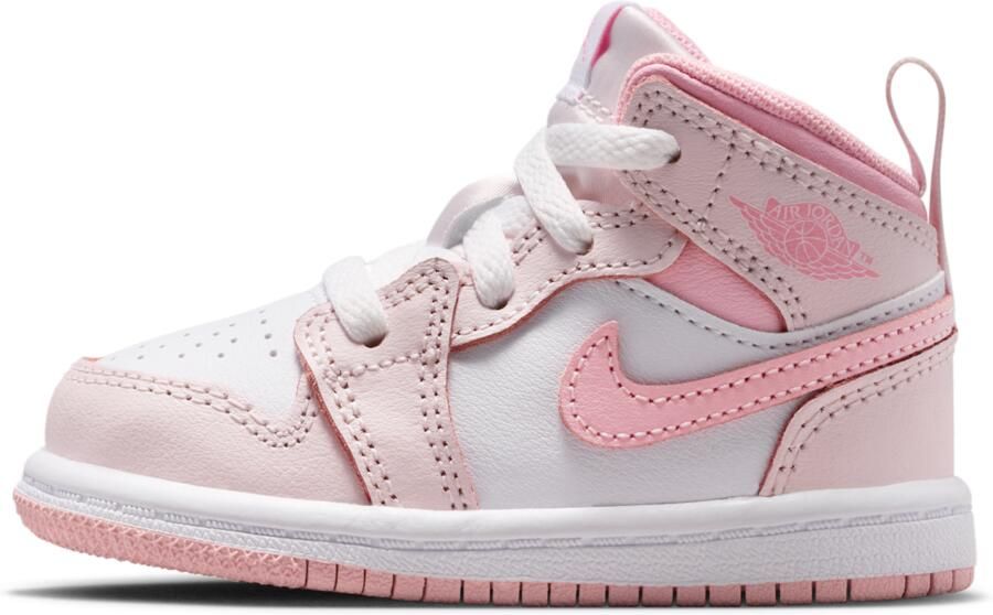 Jordan 1 Mid Schoenen voor baby's peuters Roze - Foto 4