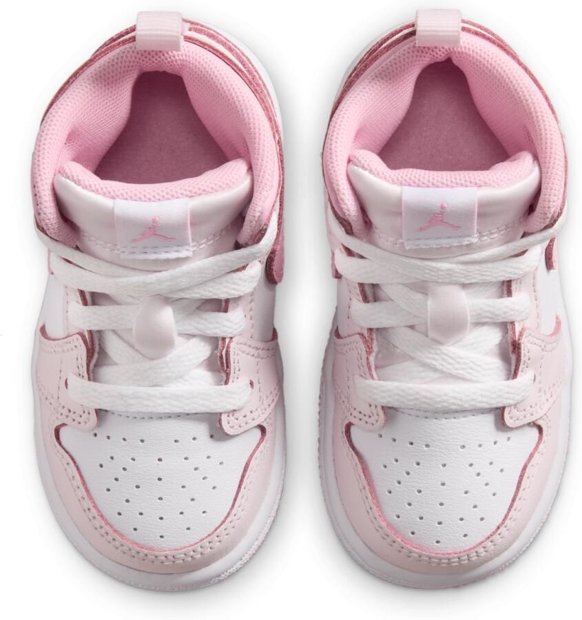 Jordan 1 Mid Schoenen voor baby's peuters Roze
