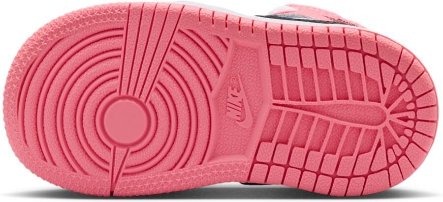 Jordan Aj1 Mid Peuterschoenen Rood Mesh Synthetisch - Foto 4