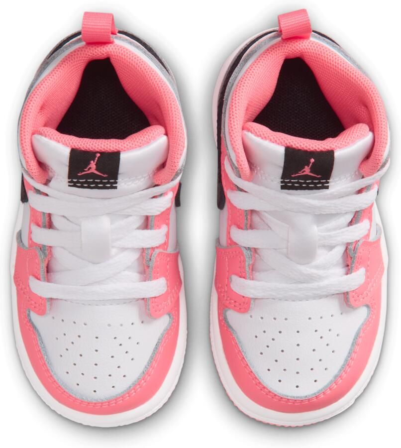 Jordan Aj1 Mid Peuterschoenen Rood Mesh Synthetisch - Foto 2