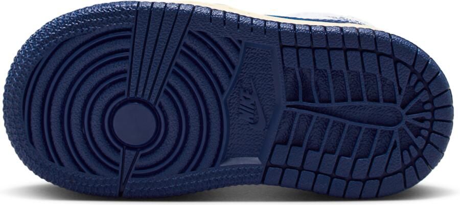 Jordan Aj1 Mid Babyschoenen Wit Mesh Synthetisch - Foto 4