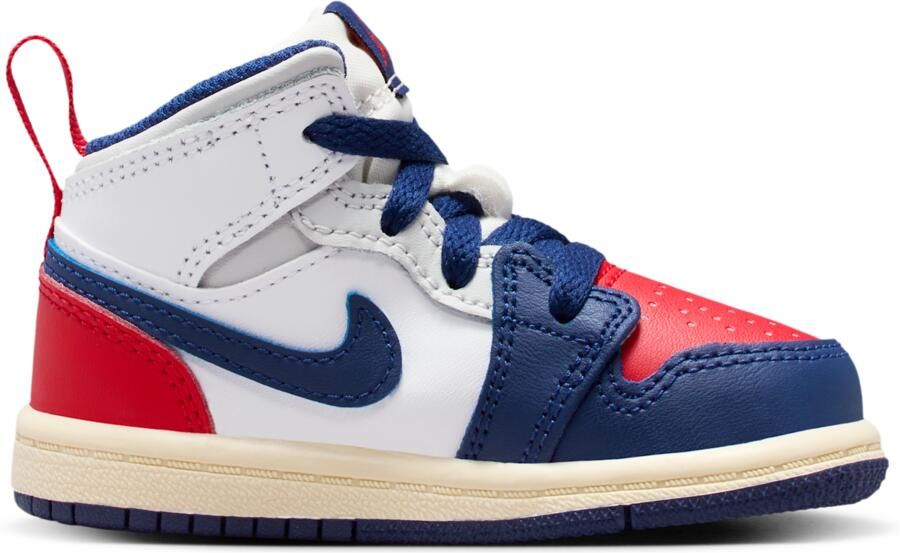 Jordan Aj1 Mid Babyschoenen Wit Mesh Synthetisch - Foto 3