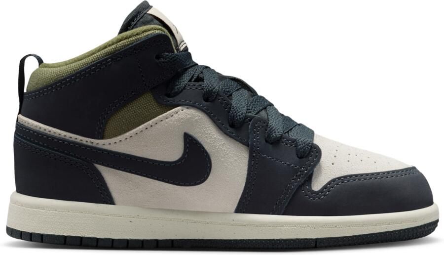 Jordan Aj1 Mid Peuterschoenen Beige Leer - Foto 2