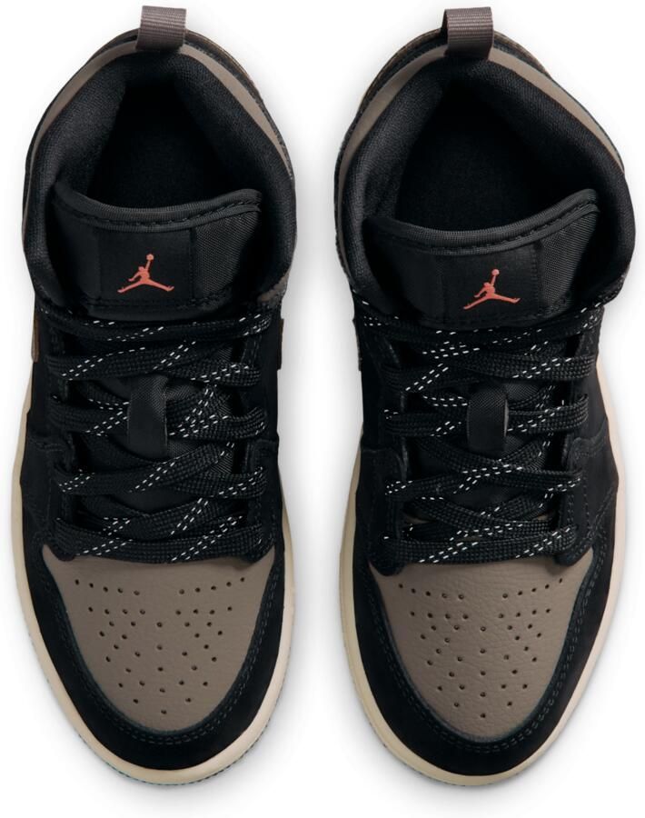 Jordan 1 Mid SE kleuterschoenen Zwart - Foto 2