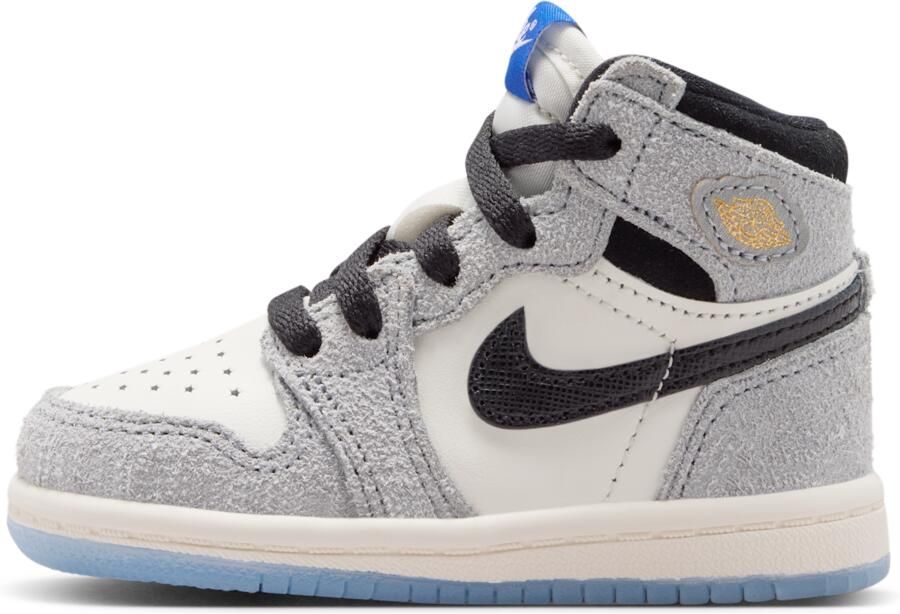 Jordan 1 Retro High OG schoenen voor baby's peuters Grijs