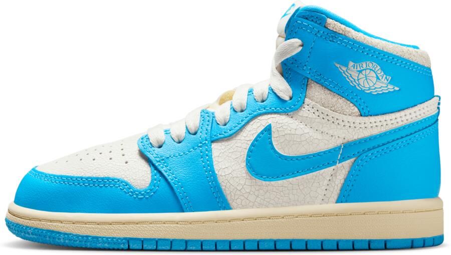 Jordan Aj1 Retro Hi Og Unisex Schoenen Blauw Maat: 33.5 Leer Foot Locker