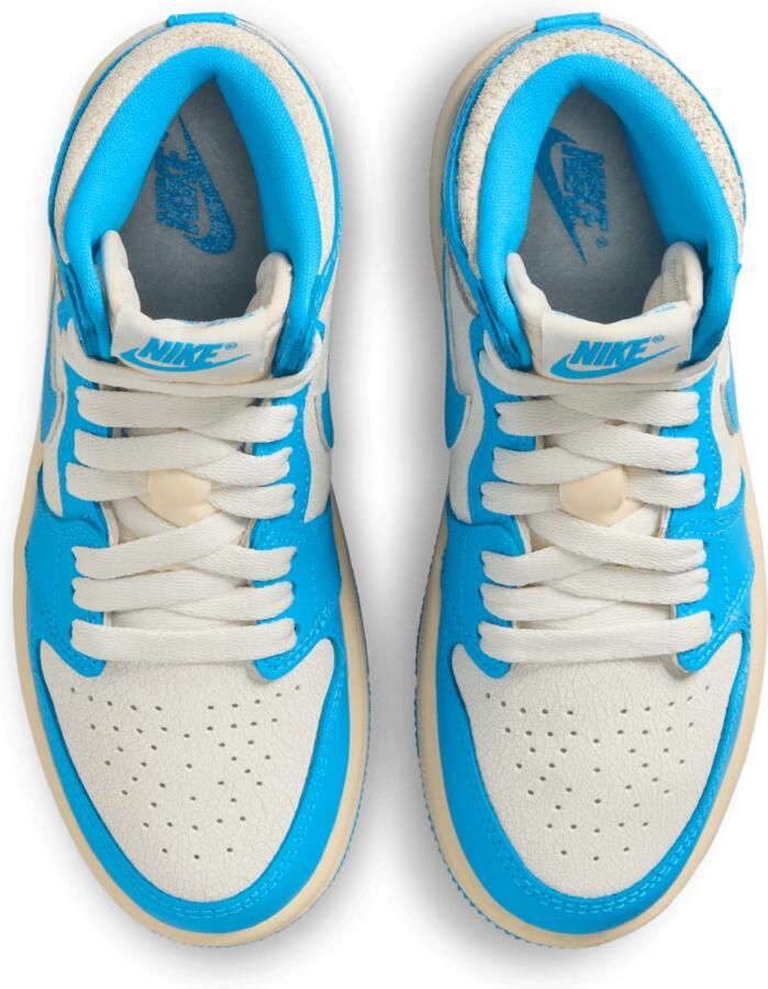 Jordan Aj1 Retro Hi Og Unisex Schoenen Blauw Maat: 33.5 Leer Foot Locker - Foto 2