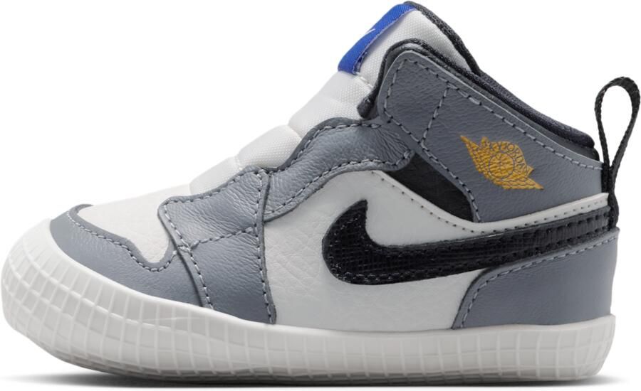 Jordan 1 Wiegbootie voor baby's Grijs