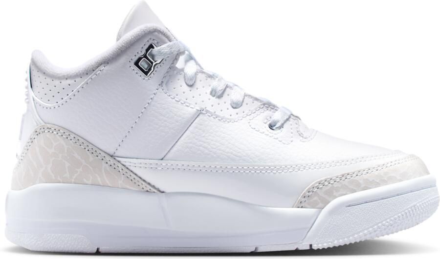 Jordan Aj3 Retro Peuterschoenen Wit Leer - Foto 3