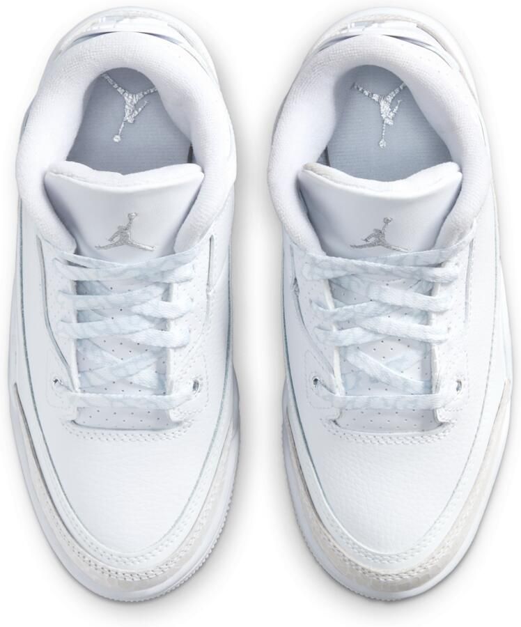 Jordan Aj3 Retro Peuterschoenen Wit Leer