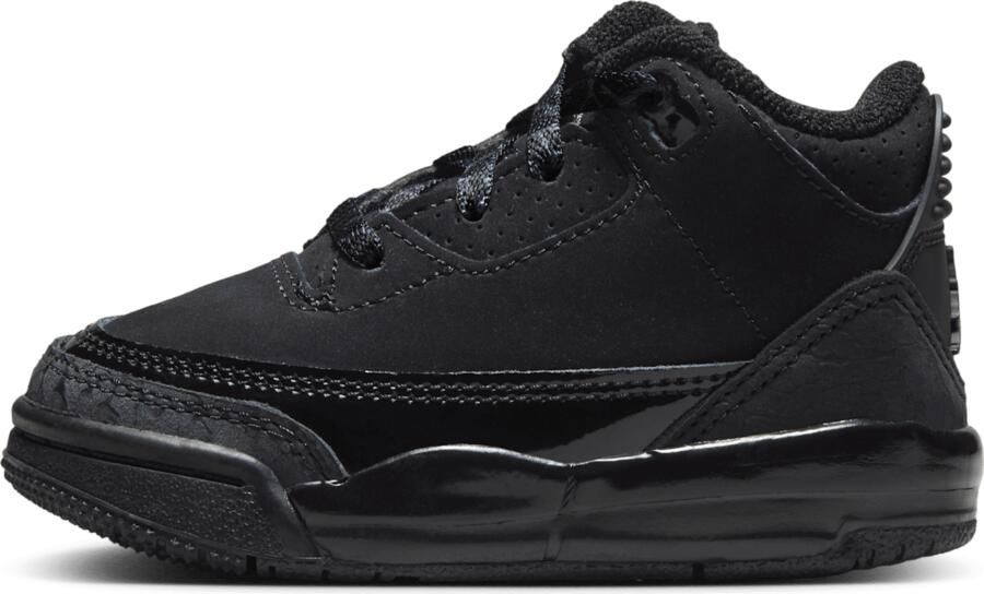 Jordan 3 Retro 'Black Cat' schoenen voor baby's peuters Zwart
