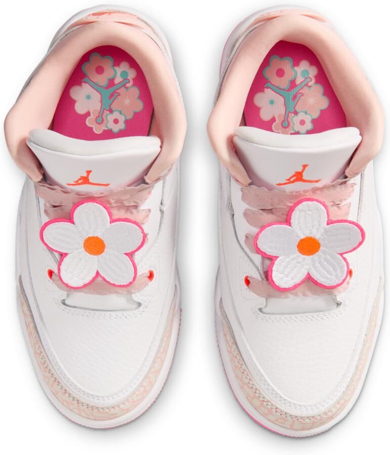 Jordan  3 Retro kleuterschoenen Roze - Foto 2