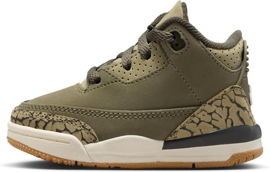 Jordan 3 Retro 'Medium Olive' schoenen voor baby's peuters Groen - Foto 4