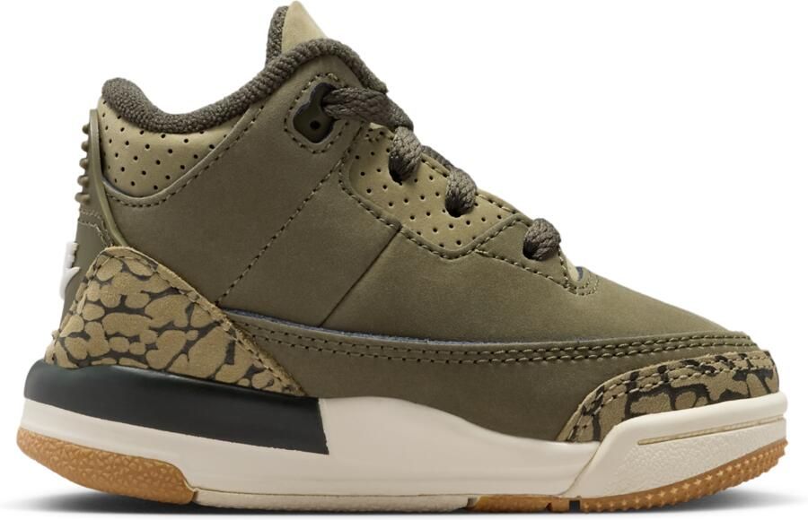 Jordan 3 Retro 'Medium Olive' schoenen voor baby's peuters Groen - Foto 2