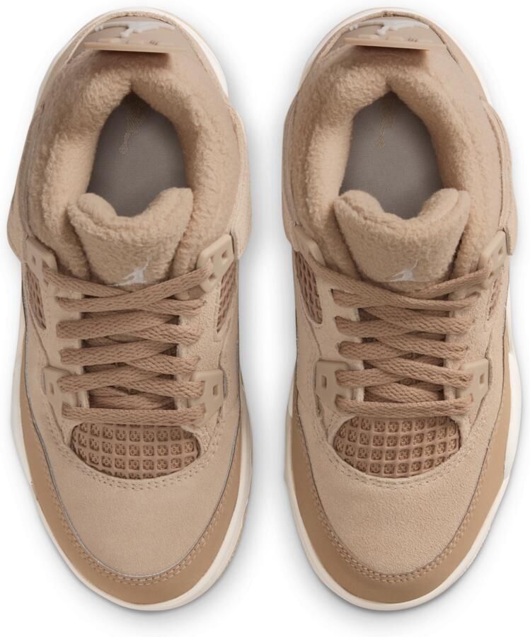 Jordan Retro 4 Peuterschoenen Bruin Leer