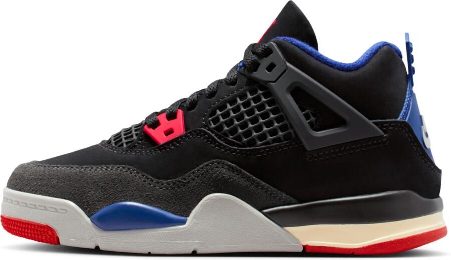 Jordan Retro 4 Unisex Schoenen Zwart Maat: 33.5 Leer Foot Locker - Foto 2