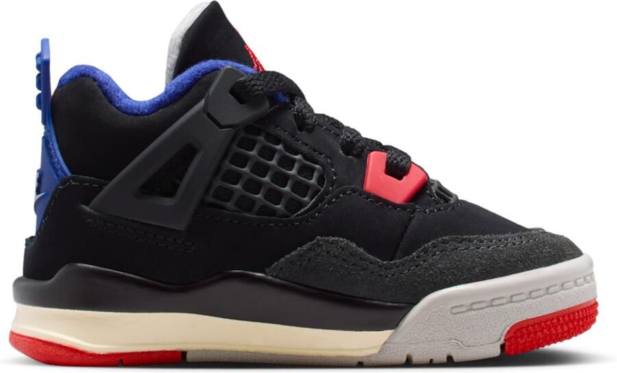 Jordan Retro 4 Unisex Schoenen Zwart Maat: 23.5 Leer Foot Locker - Foto 3