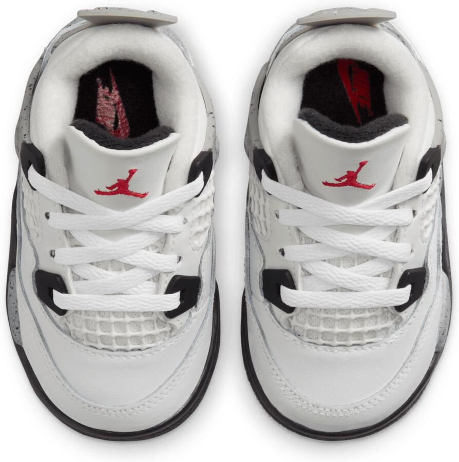 Jordan  4 Retro 'White Ce t' schoenen voor baby's peuters Wit - Foto 2
