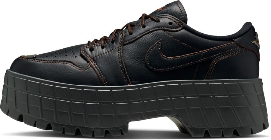 Jordan Air 1 Brooklyn Low Sneakers Dames Zwart Mesh Synthetisch - Foto 2