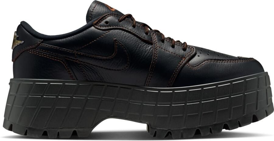 Jordan Air 1 Brooklyn Low Sneakers Dames Zwart Mesh Synthetisch - Foto 3