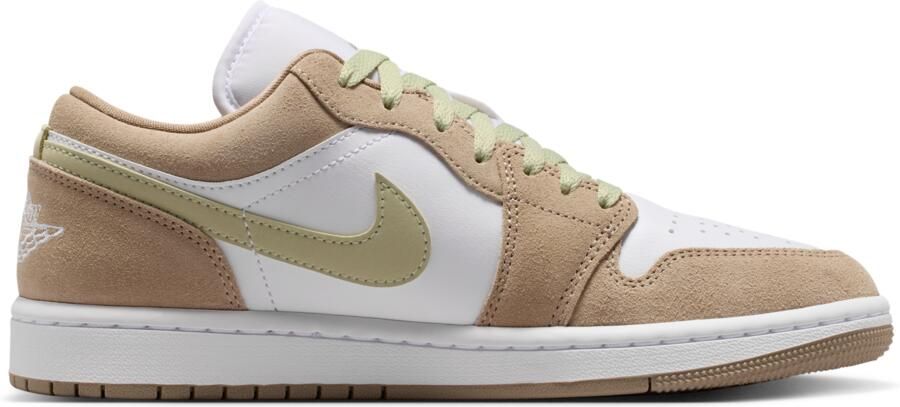 Jordan AJ1 Low Sneakers Dames Bruin Mesh Synthetisch - Foto 3