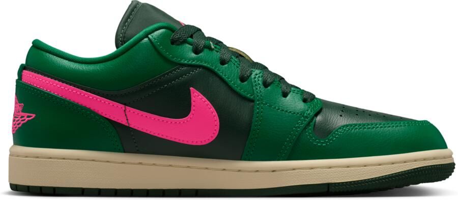 Jordan 1 Low Sneakers Dames Groen Mesh Synthetisch - Foto 3