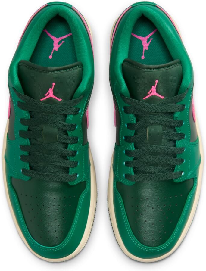 Jordan 1 Low Sneakers Dames Groen Mesh Synthetisch - Foto 2