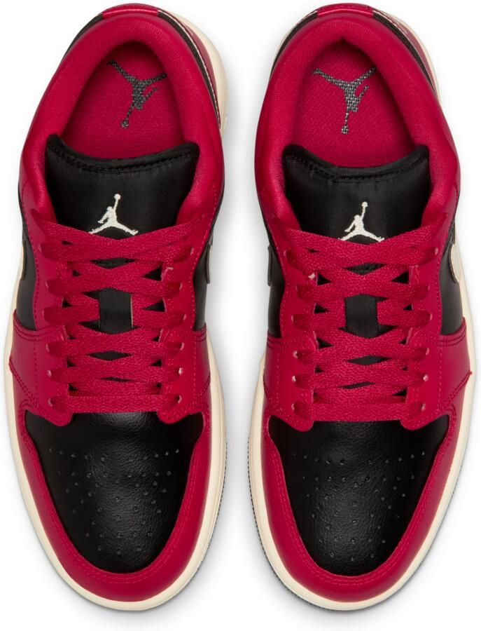 Jordan 1 Low Sneakers Dames Rood Mesh Synthetisch - Foto 2