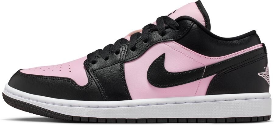 Jordan 1 Low Sneakers Dames Rood Mesh Synthetisch