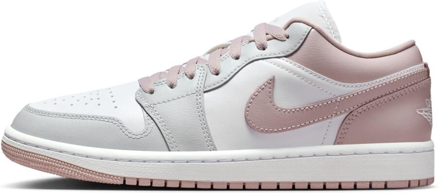 Jordan AJ1 Low Sneakers Dames Roze Mesh Synthetisch