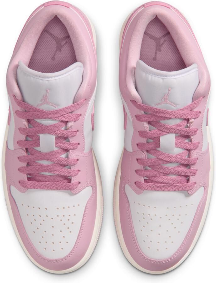 Jordan AJ1 Low Sneakers Dames Rood Mesh Synthetisch - Foto 2