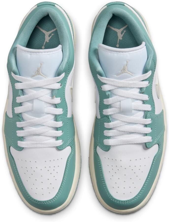 Jordan Aj1 Low Sneakers Dames Wit Leer
