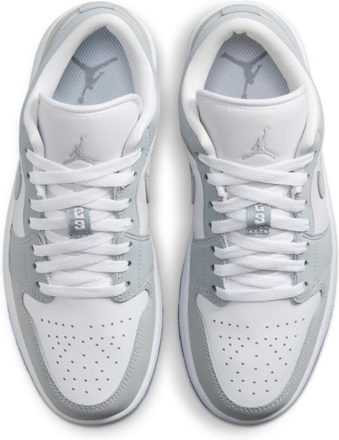 Jordan 1 Low Dames Schoenen White Leer Foot Locker - Foto 2