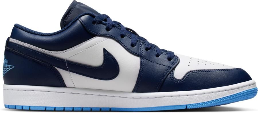 Jordan 1 Low Sneakers Heren Blauw Leer - Foto 3