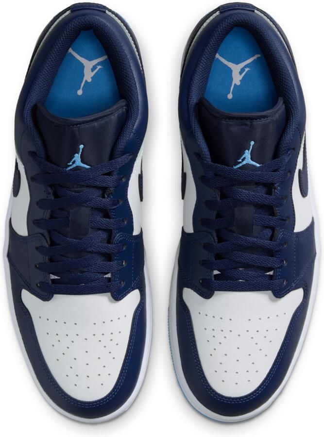 Jordan 1 Low Sneakers Heren Blauw Leer - Foto 2