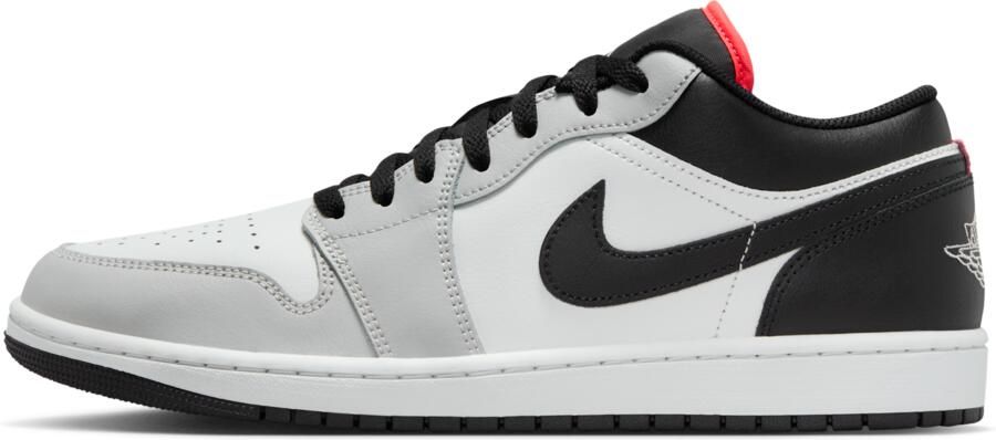 Jordan 1 Low Sneakers Heren Grijs Mesh Synthetisch