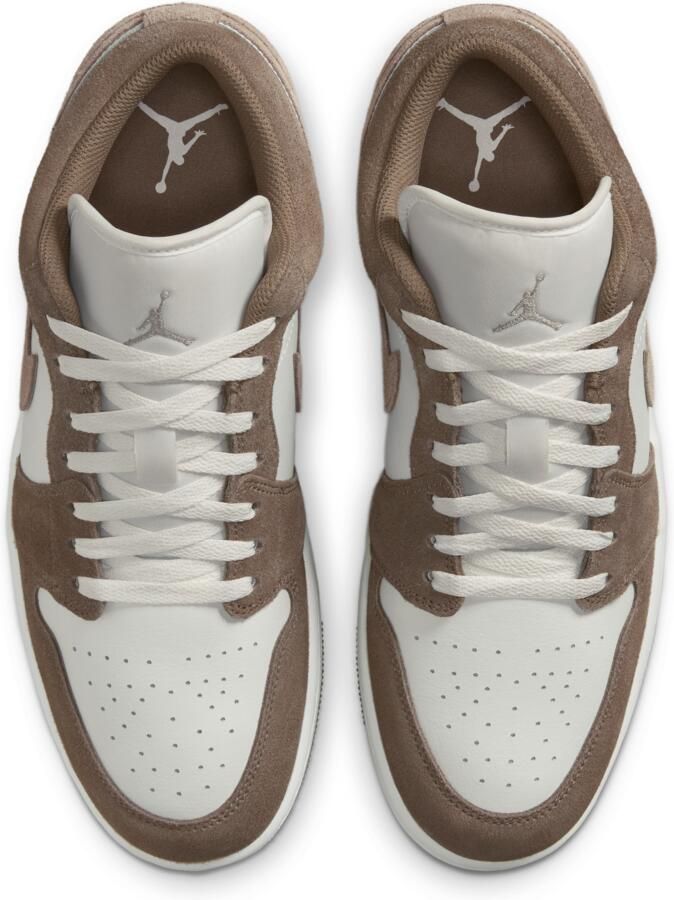 Jordan 1 Low Sneakers Heren Grijs Leer - Foto 2