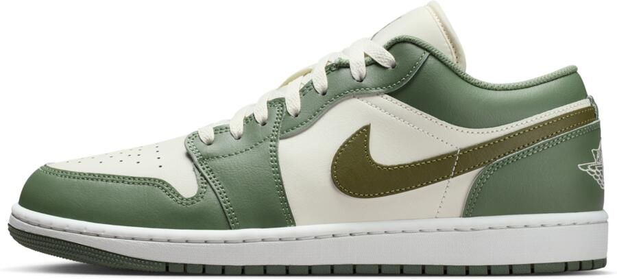 Jordan 1 Low Sneakers Heren Groen Mesh Synthetisch