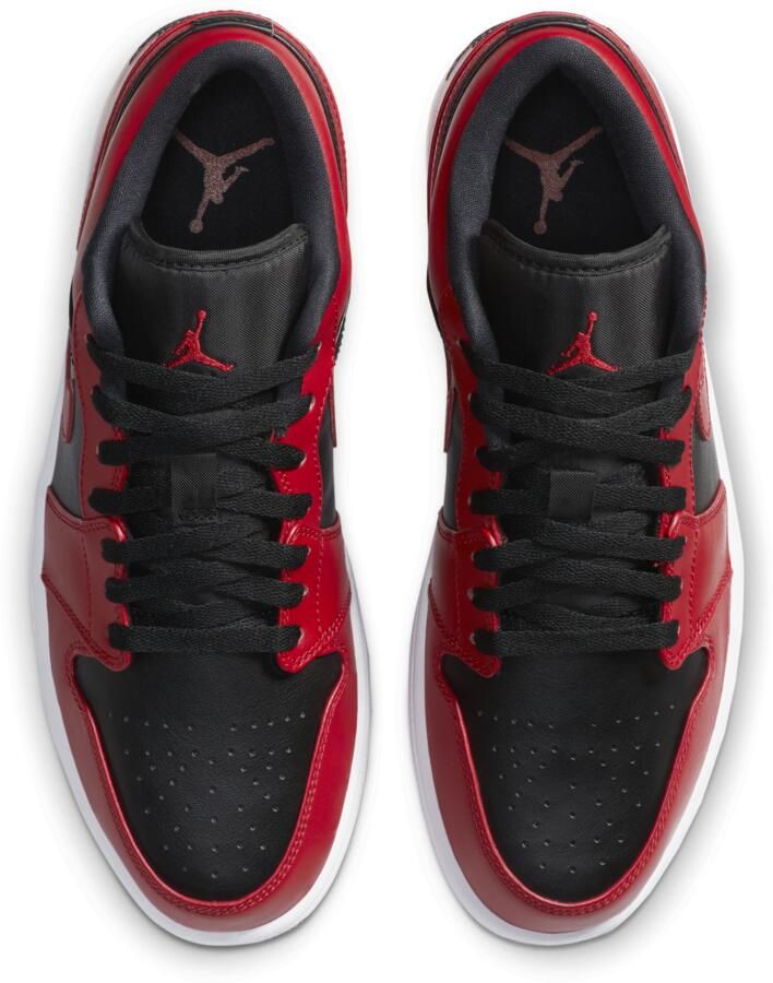 Jordan 1 Low Heren Schoenen Red Leer Foot Locker - Foto 2