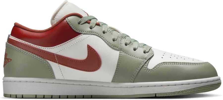 Jordan 1 Low Sneakers Heren Wit Leer - Foto 3