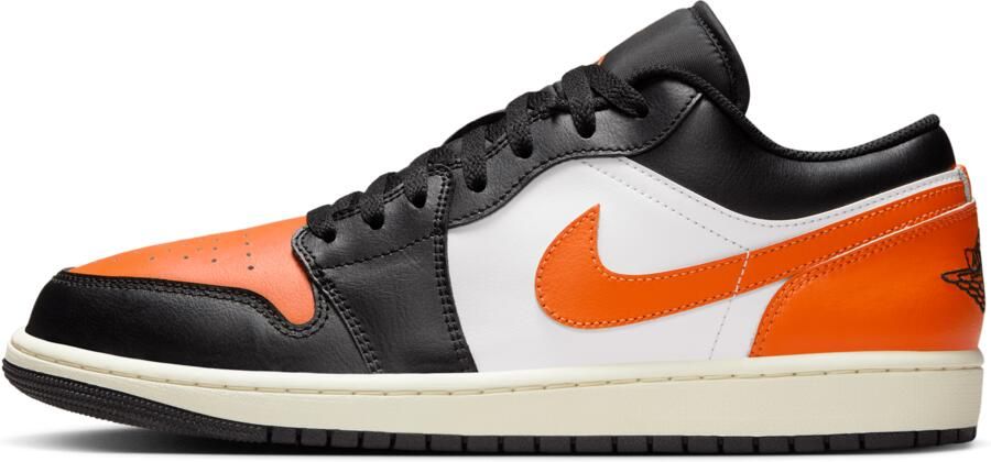 Jordan 1 Low Sneakers Heren Zwart Leer