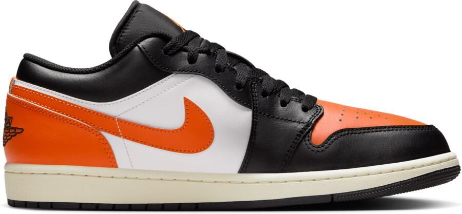 Jordan 1 Low Sneakers Heren Zwart Leer - Foto 3