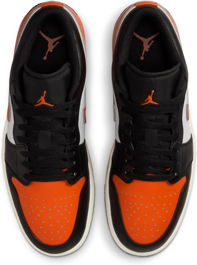 Jordan 1 Low Sneakers Heren Zwart Leer - Foto 2