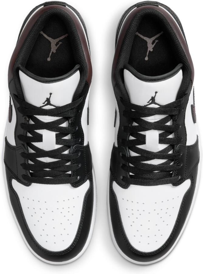 Jordan 1 Low Laarzen Heren Zwart Mesh Synthetisch